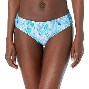 NWT Splendid Reversible Graffiti Heart Bikini Bottoms Blue Womens Size Small
